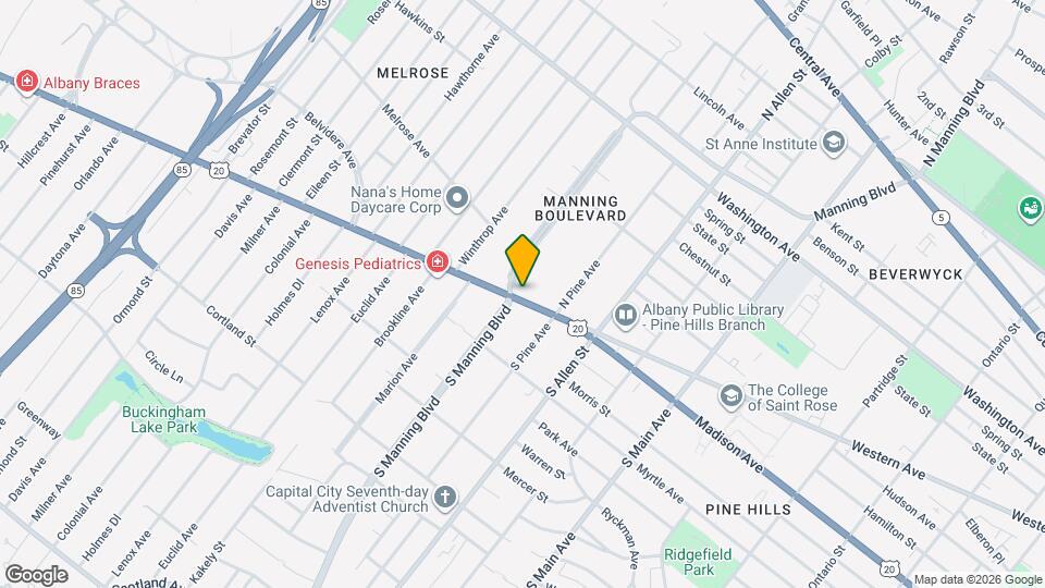 1 Manning Blvd Map and Location Details