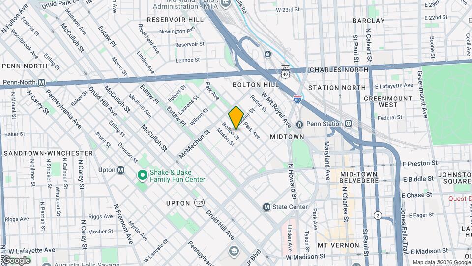 1427 Bolton St, Unit 2 Mapa y Detalles de la Ubicación