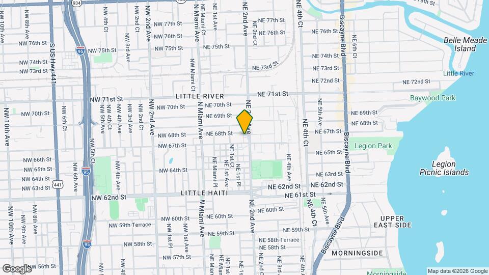 180 NE 68th St Map and Location Details