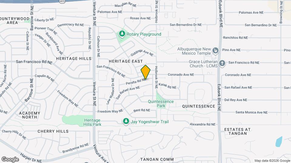 9612 Peralta Rd NE Map and Location Details