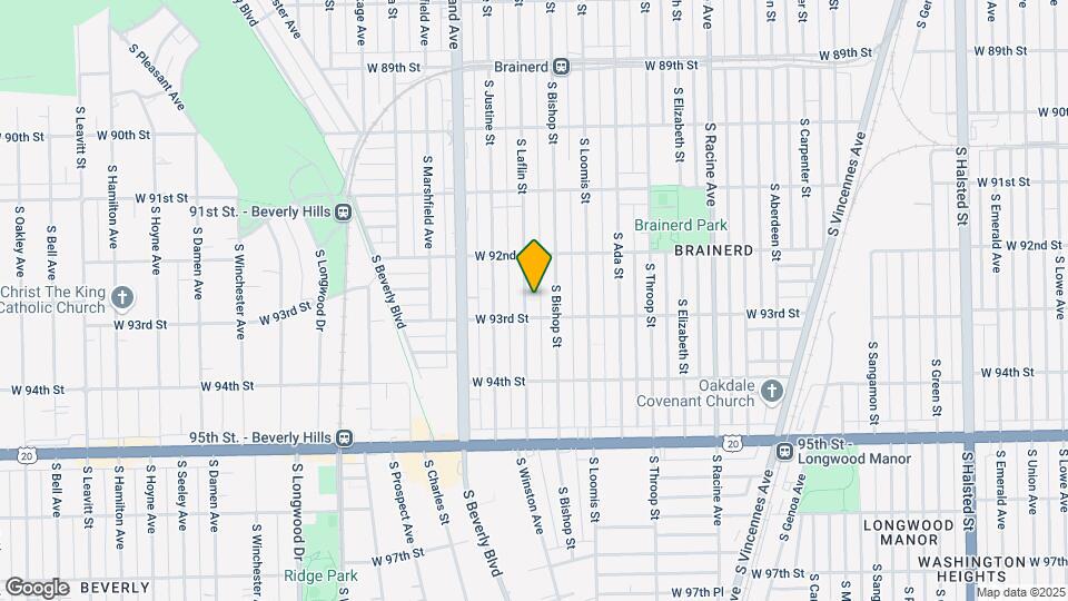 9243 S Laflin St Map and Location Details