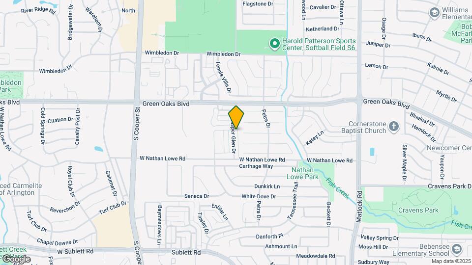 5501 Whisper Glen Dr Map and Location Details