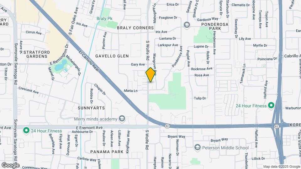 988 S Wolfe Rd Map and Location Details