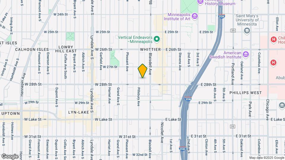 2741 Pillsbury Ave Map and Location Details