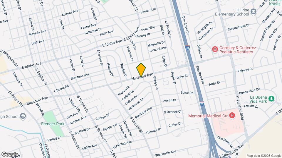 2050 Missouri Ave Mapa y Detalles de la Ubicación