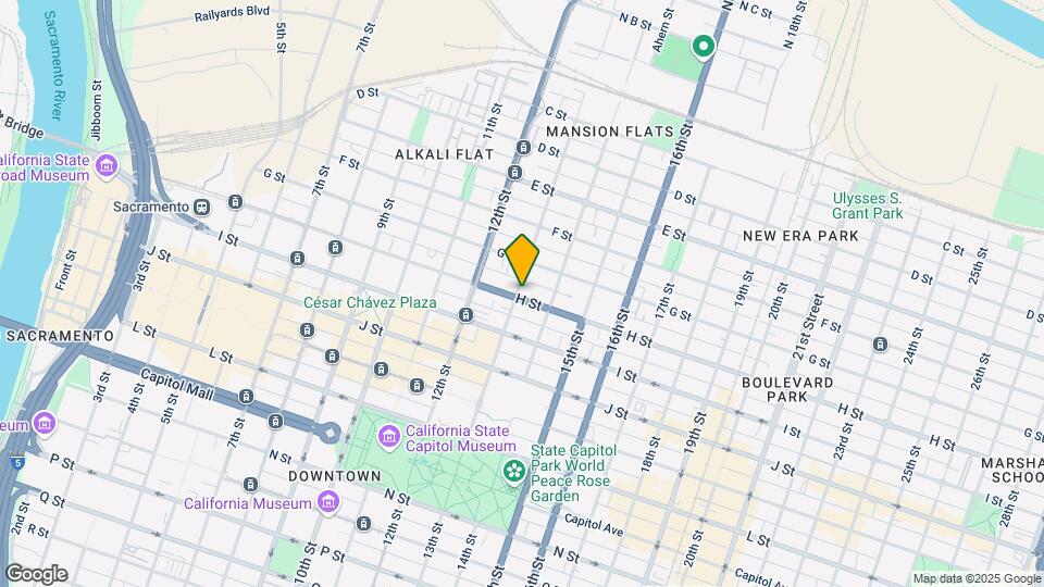 1301 H Street Map and Location Details