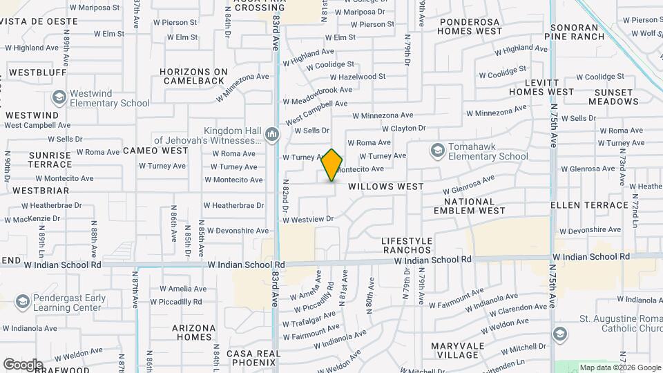 8119 W Glenrosa Ave Map and Location Details