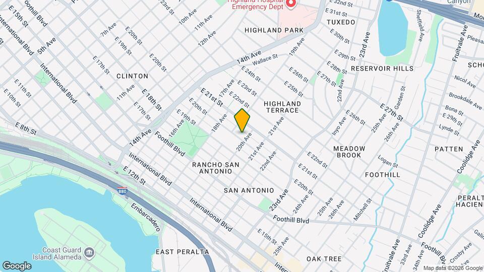 1944 E 20th St Map and Location Details