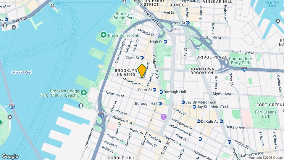 114 Pierrepont St Mapa y Detalles de la Ubicación