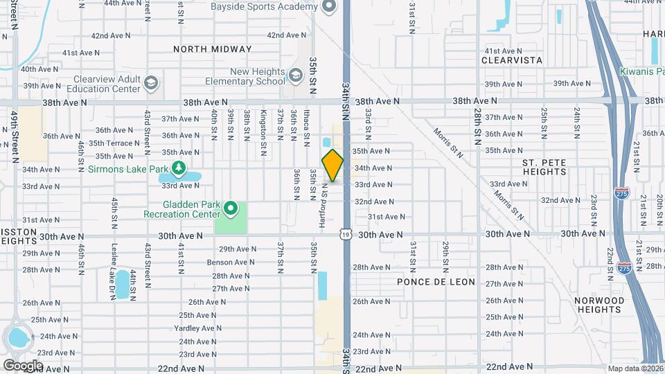 3444 33rd Ave N Map and Location Details