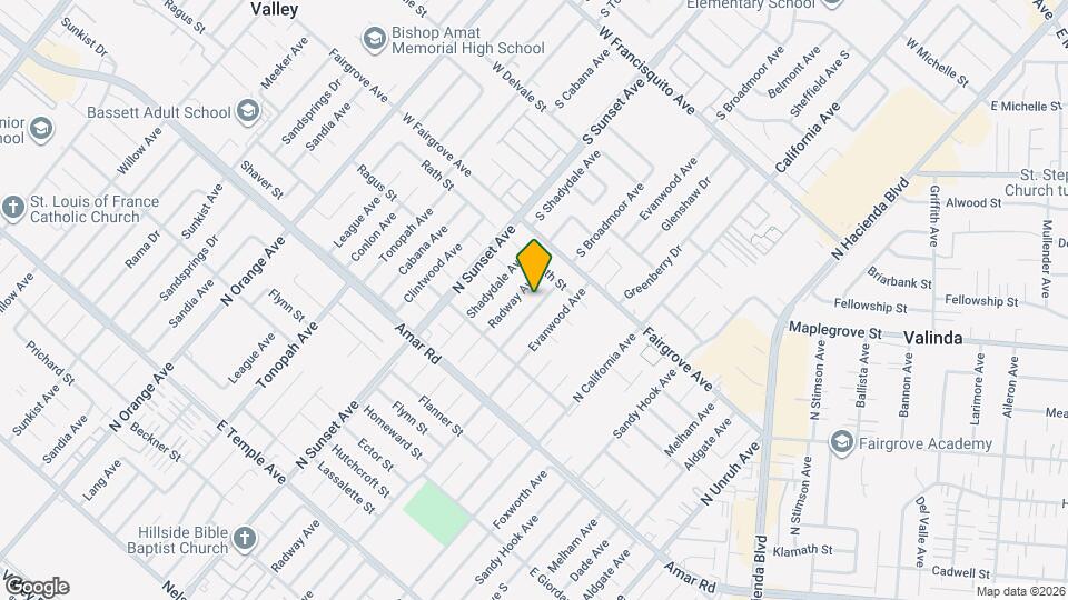1115 Broadmoor Ave, Unit PH Map and Location Details