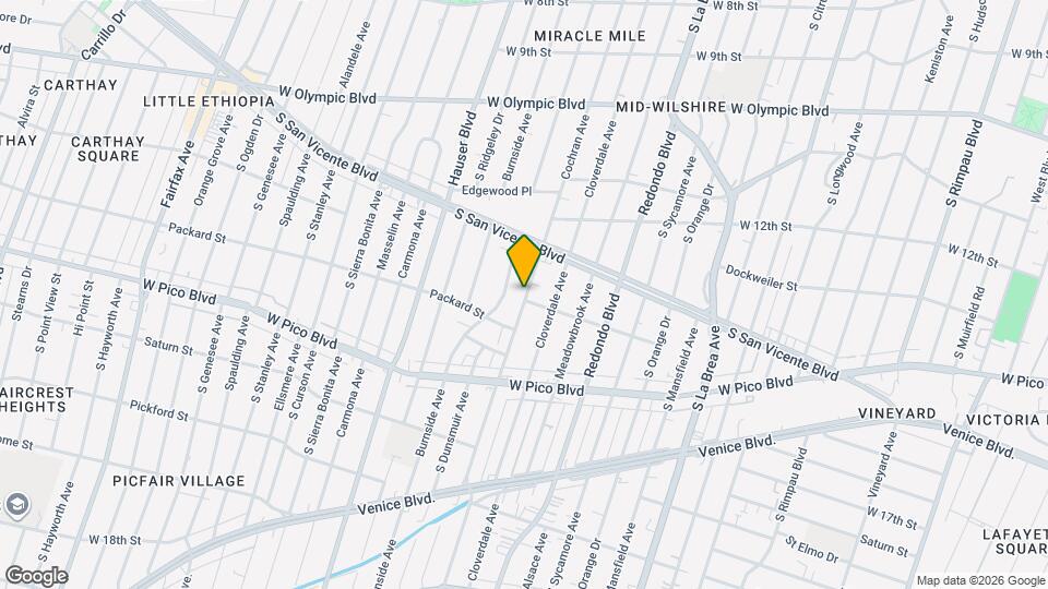 1295 Cochran Ave Mapa y Detalles de la Ubicación