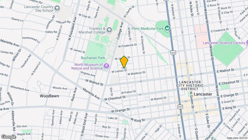 547 W Lemon St Mapa y Detalles de la Ubicación
