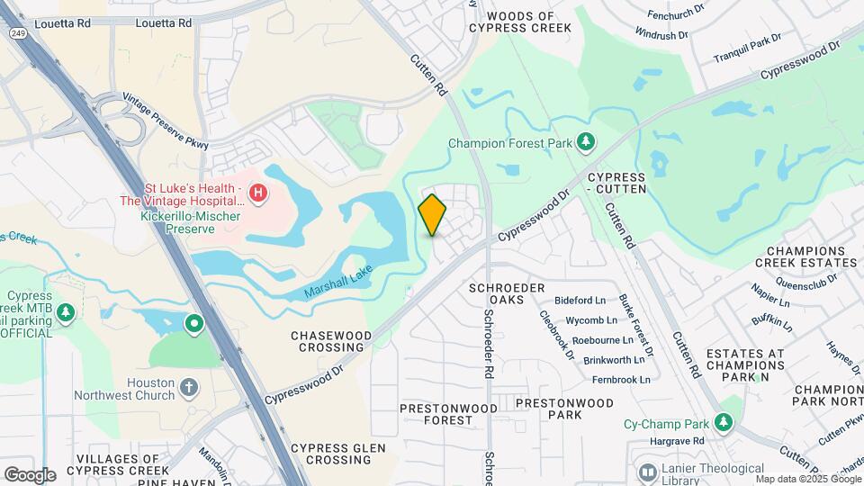 9800 Cypresswood Dr Map and Location Details