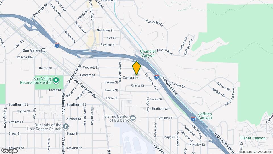 10449 Cantara St Map and Location Details