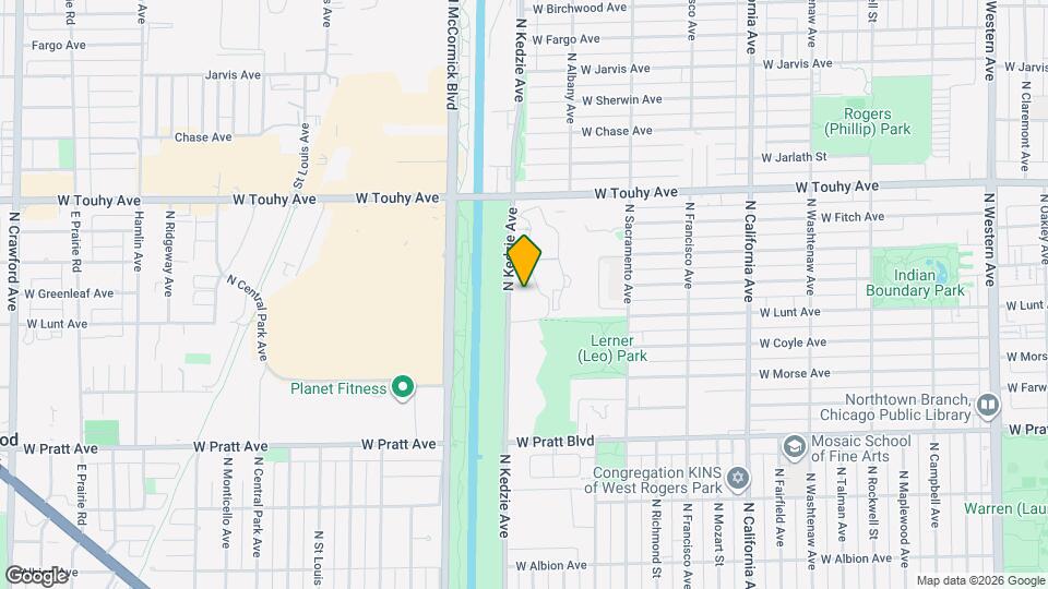 7033 N Kedzie Ave Map and Location Details