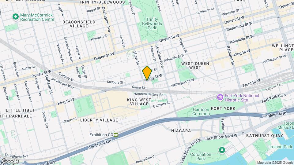 1005 King St W Map and Location Details