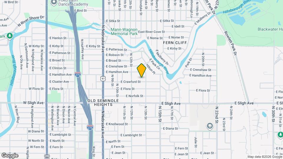 1222 E Crawford St Mapa y Detalles de la Ubicación