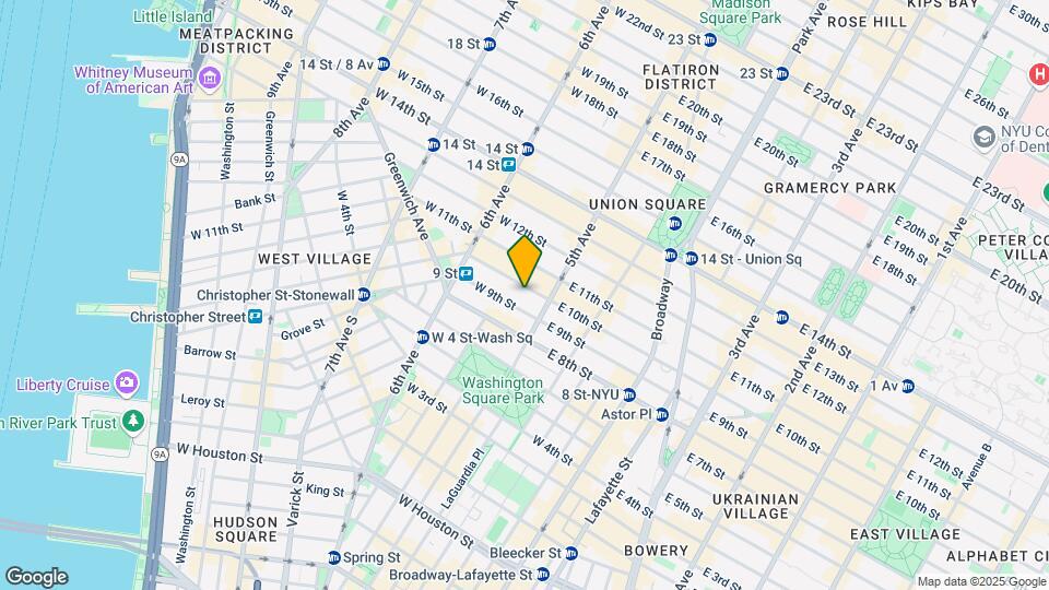 14 W Tenth St Map and Location Details