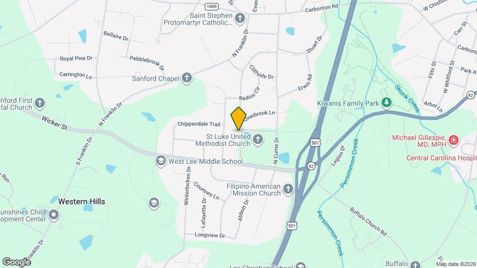 207 McLeod Dr Mapa y Detalles de la Ubicación