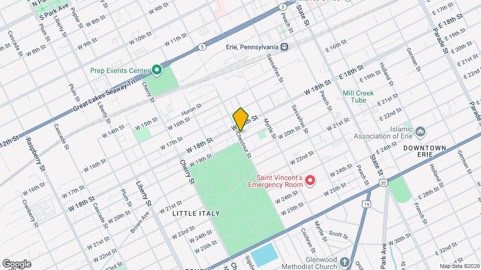 1819 Chestnut St Map and Location Details