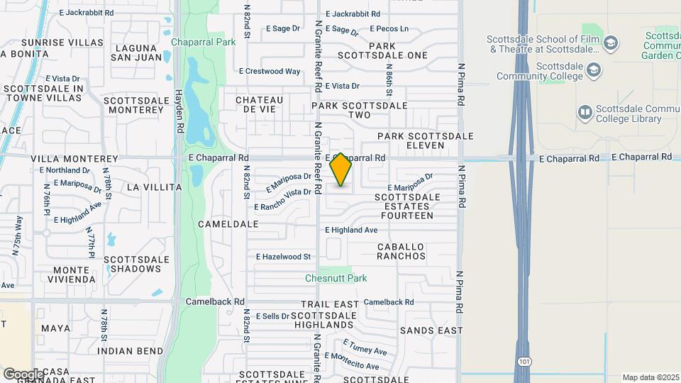 4869 N Granite Reef Rd Map and Location Details