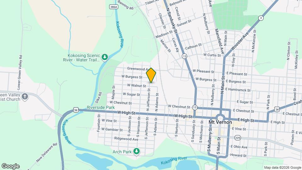 9 W Walnut St Mapa y Detalles de la Ubicación