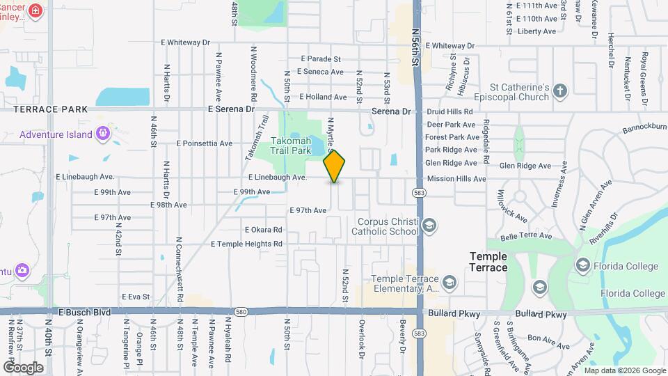 9905 N Myrtle St, Unit B Map and Location Details