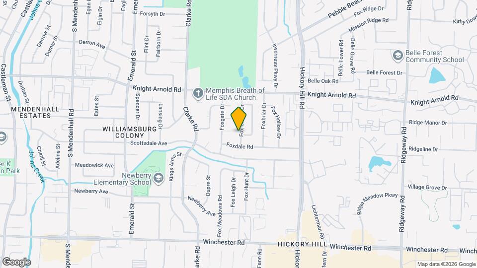3331 Fox Chase Dr Map and Location Details