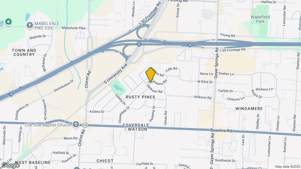 6800 Hinkson Rd Map and Location Details