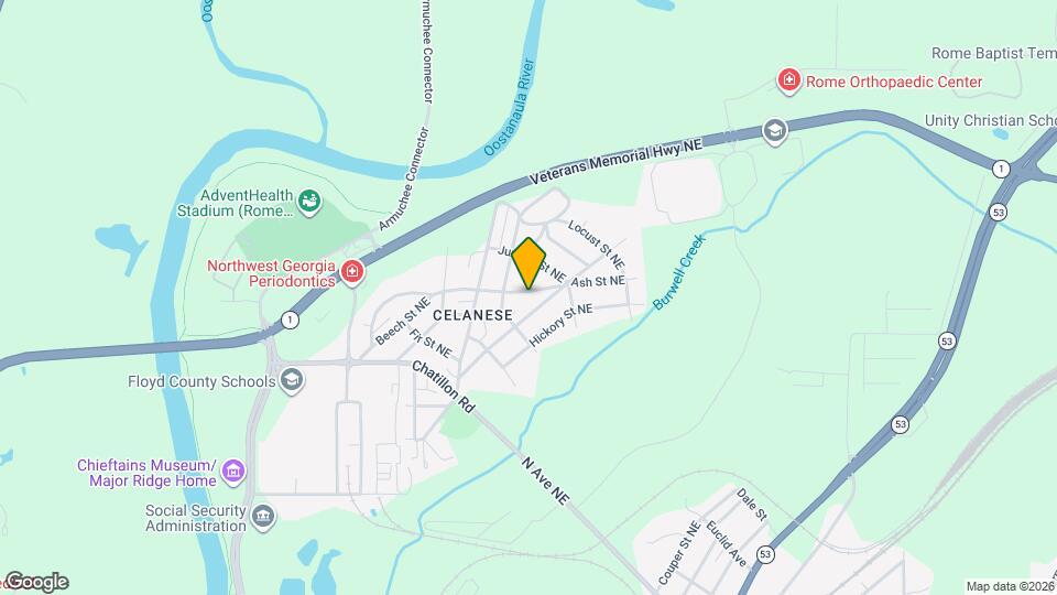 43 1/2 Ash St NE Map and Location Details