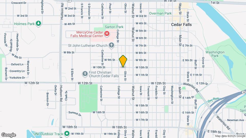 1003 Olive St Map and Location Details