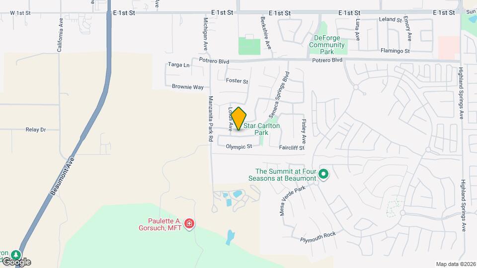 1290 Estancia St Map and Location Details