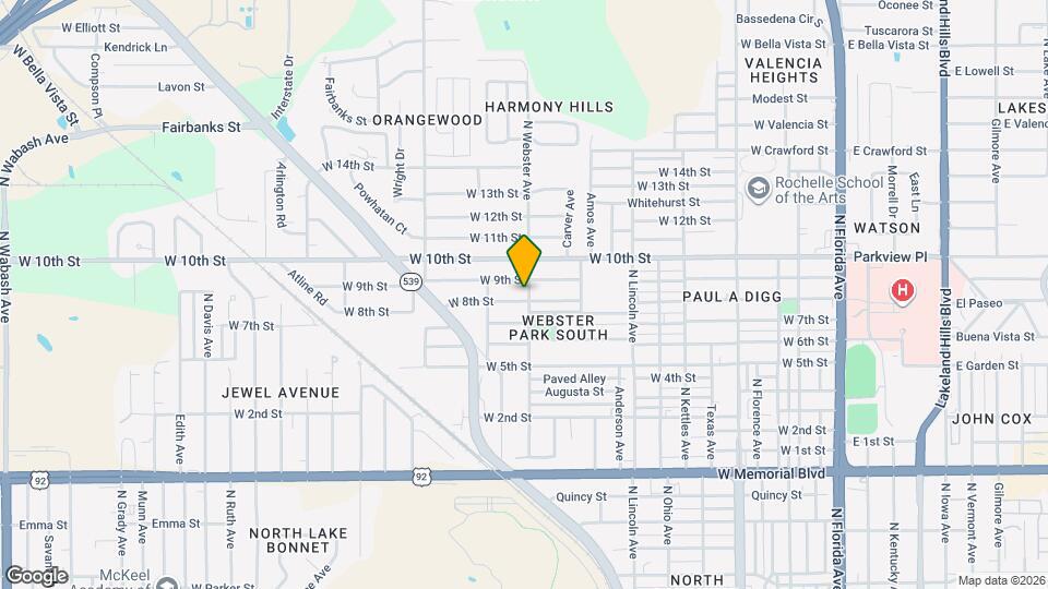 1003 W 8th St Map and Location Details