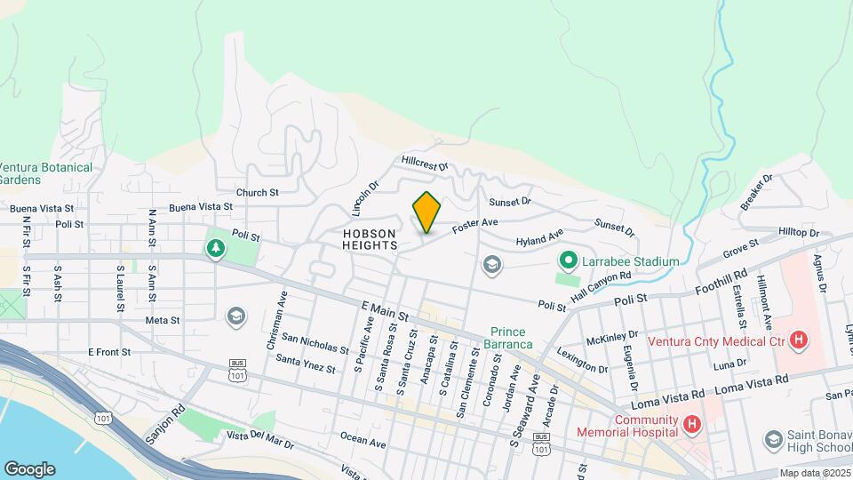 256 N Linda Vista Ave Map and Location Details