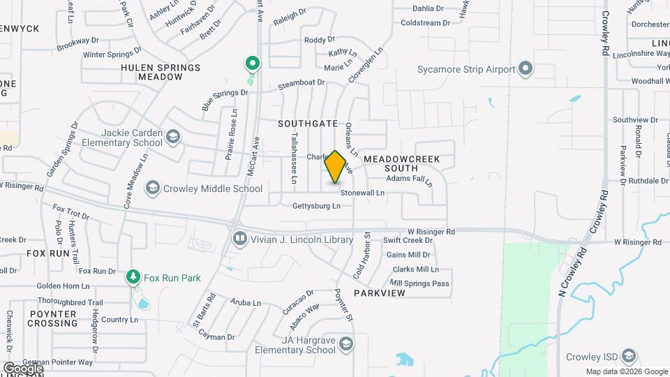 3104 Stonewall Ln Map and Location Details