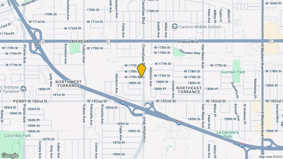 17905-17925 Crenshaw Blvd Map and Location Details