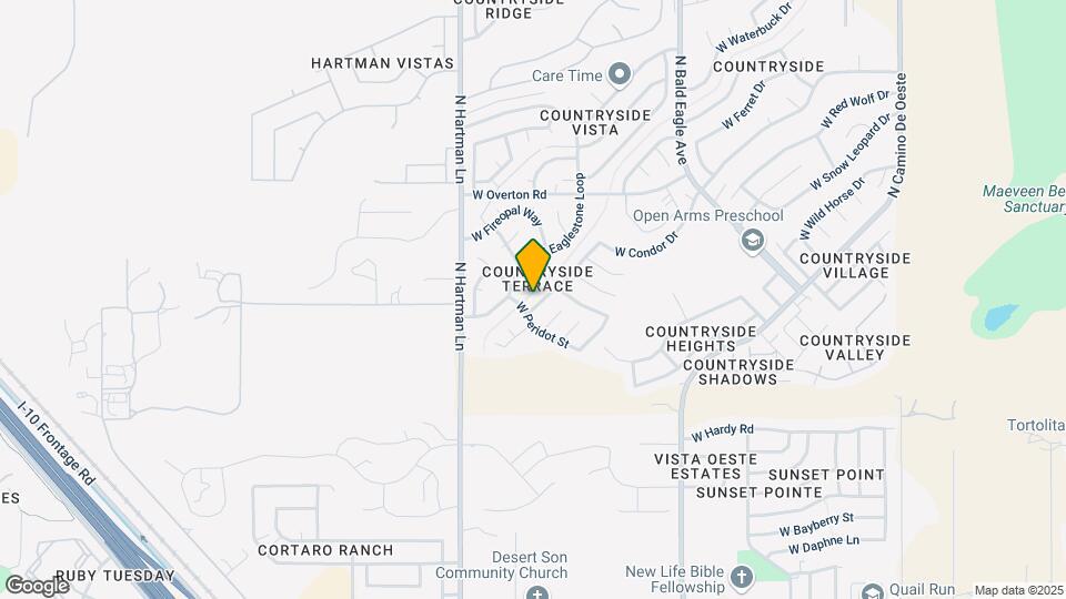 8989 N Tiger Eye Way Map and Location Details