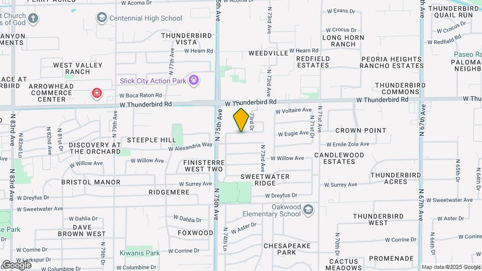 7351 W Eugie Ave Map and Location Details