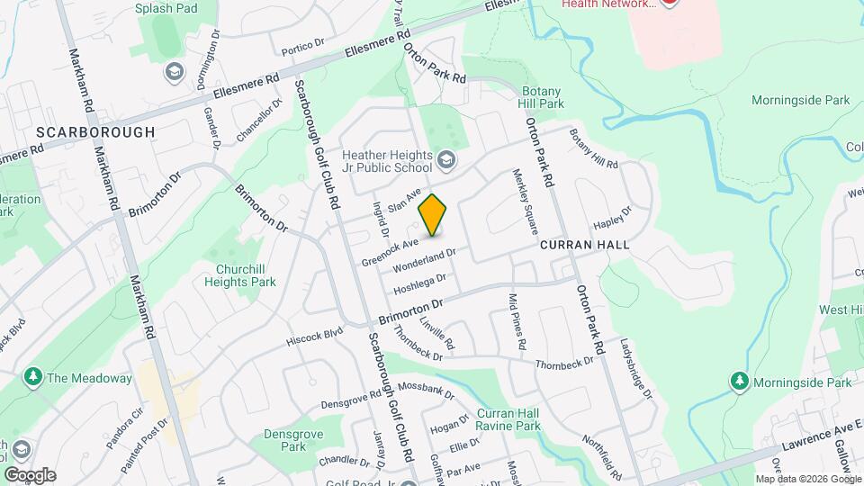 39 Greenock Ave Map and Location Details