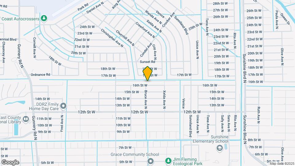3736 16th St W Map and Location Details