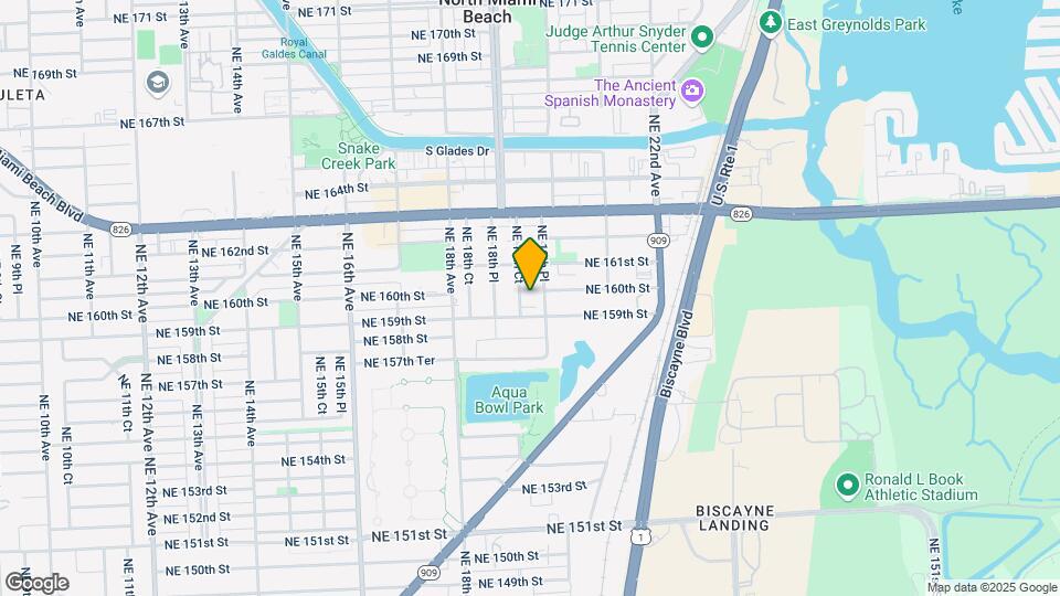 15971 NE 19th Ct Mapa y Detalles de la Ubicación