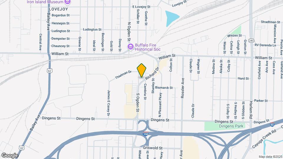 749 S Ogden St Map and Location Details