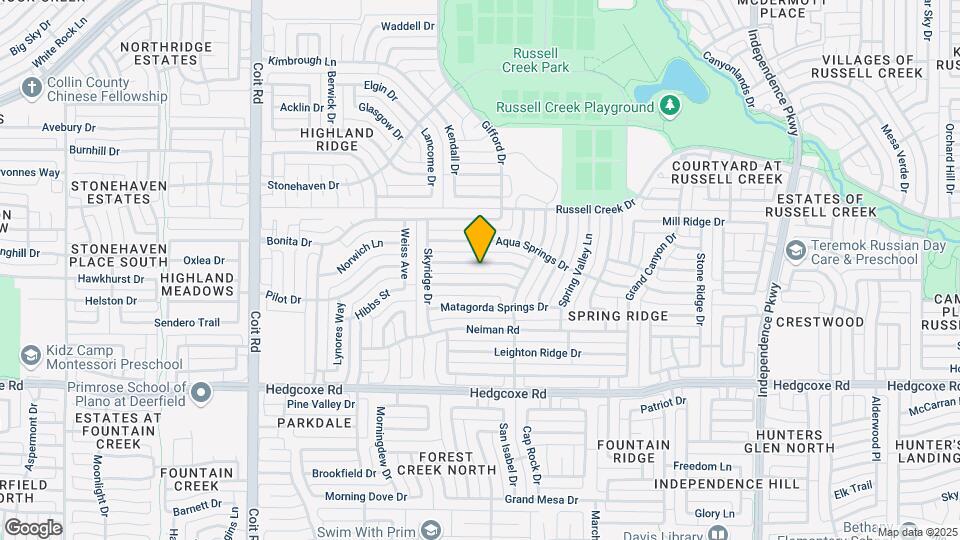 3532 Dripping Springs Dr Map and Location Details