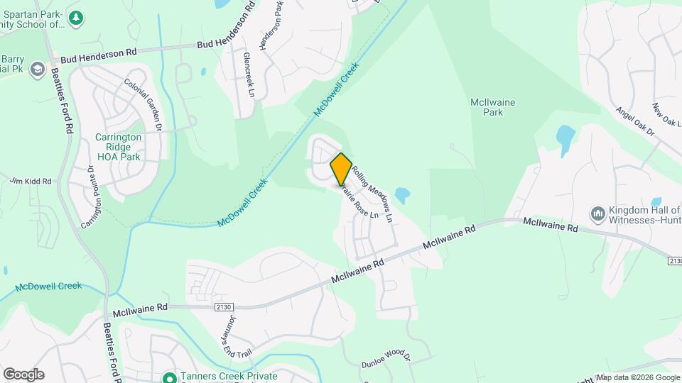 7528 Prairie Rose Ln Mapa y Detalles de la Ubicación