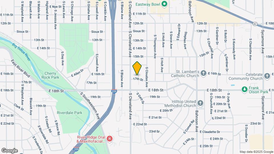 945 S Harrington Ave Map and Location Details