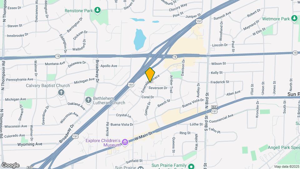 1222 Severson Dr Map and Location Details