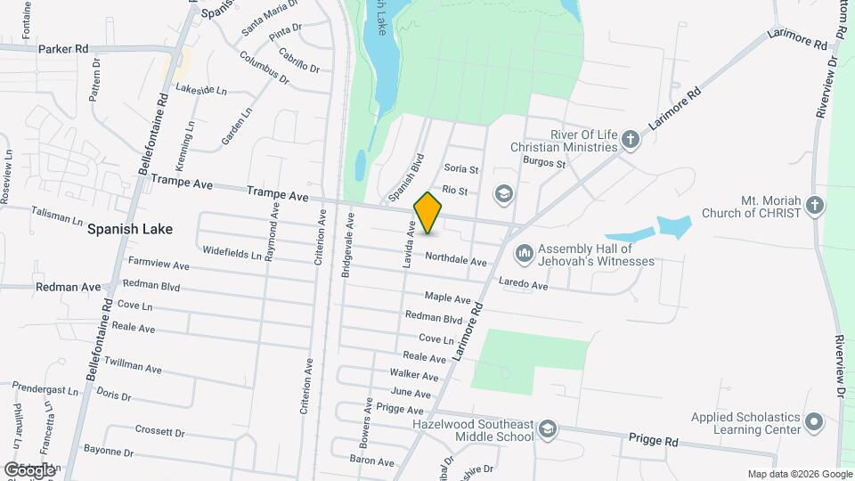 1132 Lakeview Ave Map and Location Details