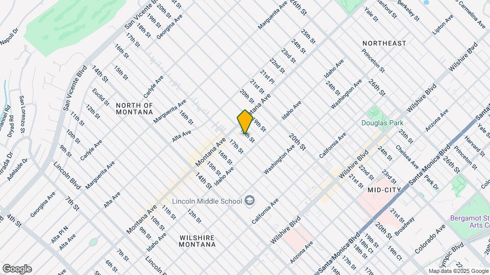 834 18th St Map and Location Details