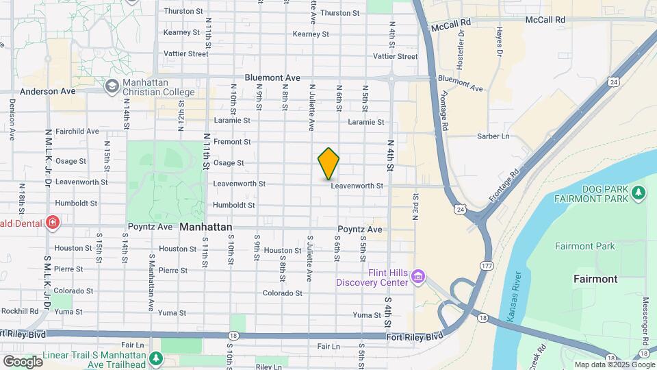 627 Leavenworth St Map and Location Details